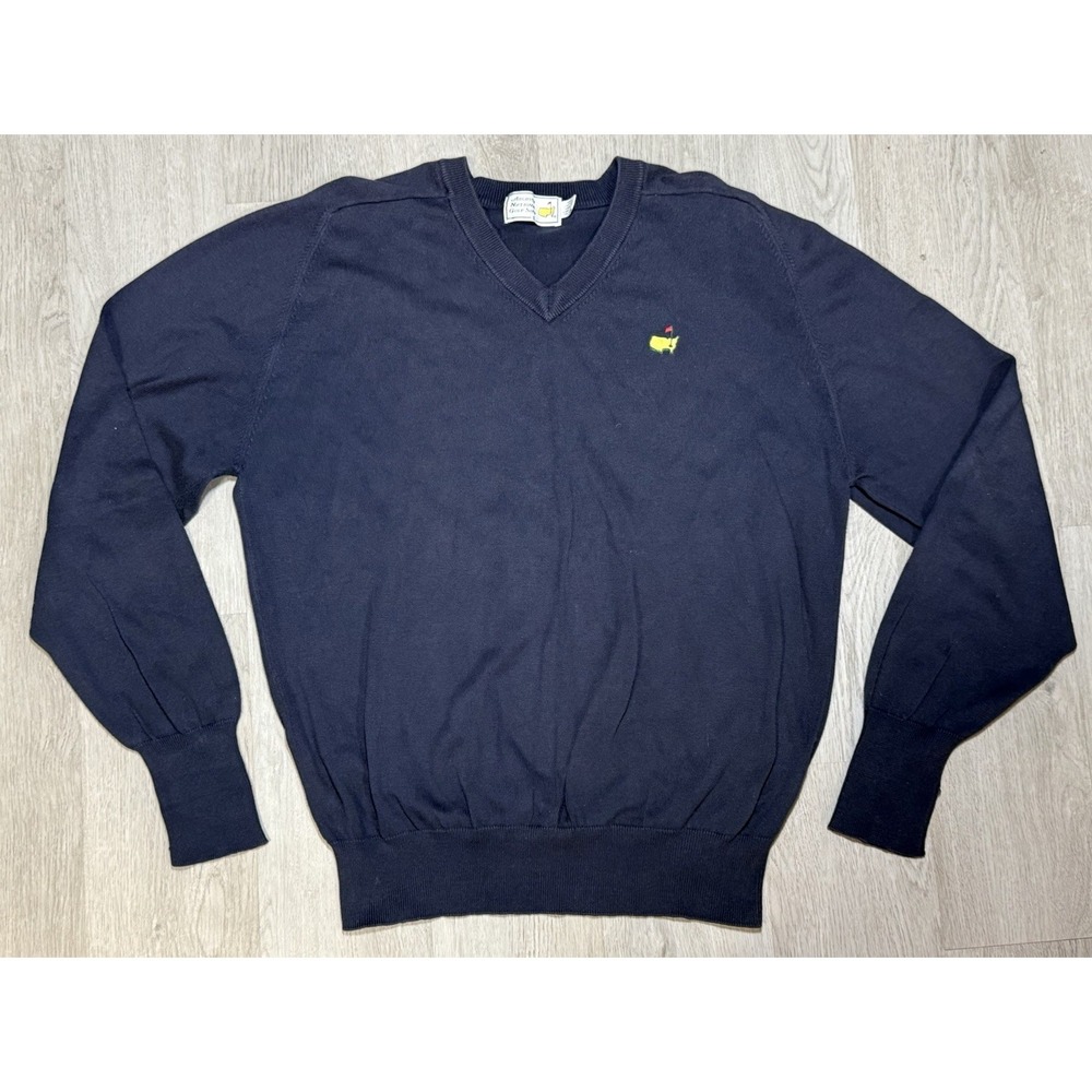 Vintage Augusta National Golf Sweater Mens Large Slazenger Masters Logo Pullover